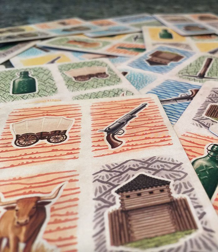 Circle the Wagons card closeup
