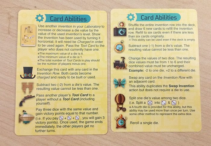 Nerdy Inventions player aid