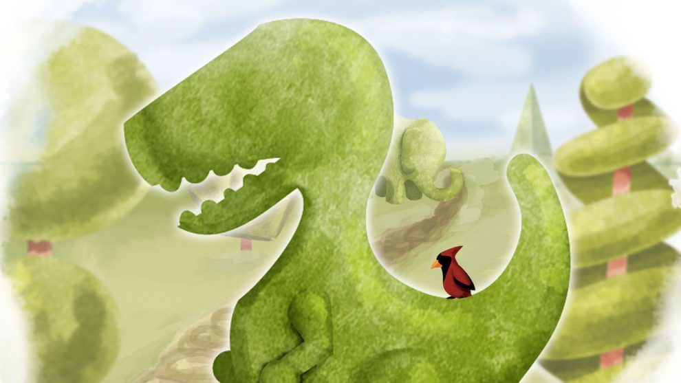 Topiary review header