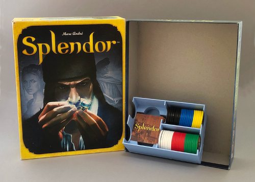 You could easily fit four of these 3D printed boxes inside the game box