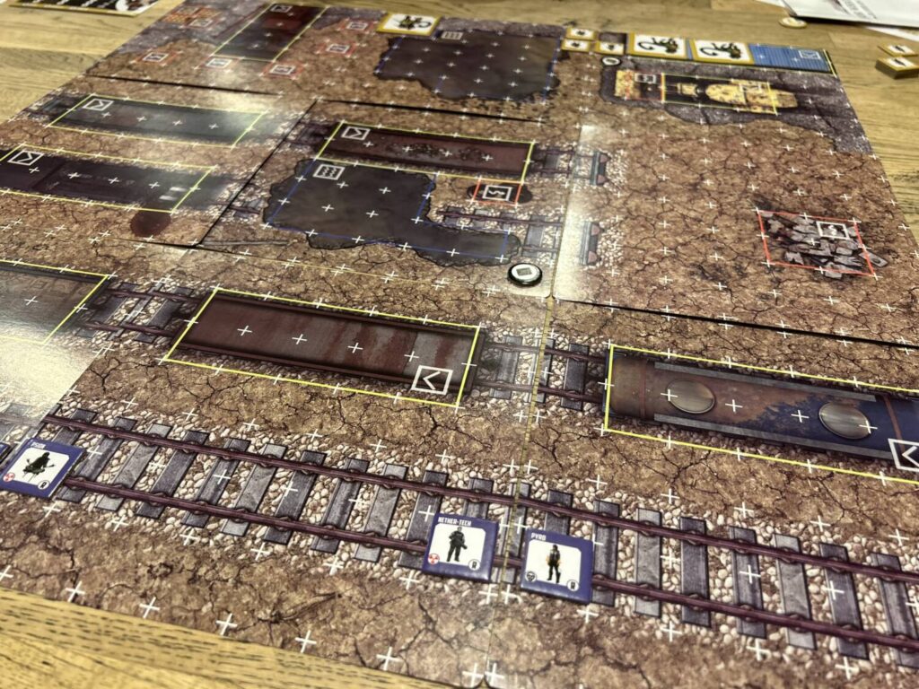 The mostly empty terrain during setup.