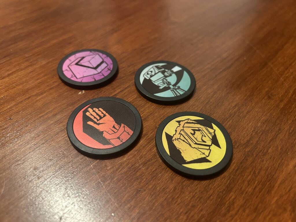 The Empire actions are represented by four weighted chips.