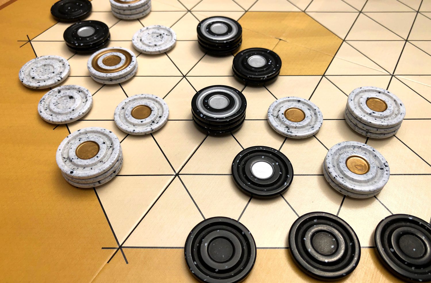 Early game in this corner of the board.