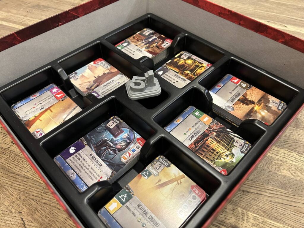 A photograph of the inside of the box.
