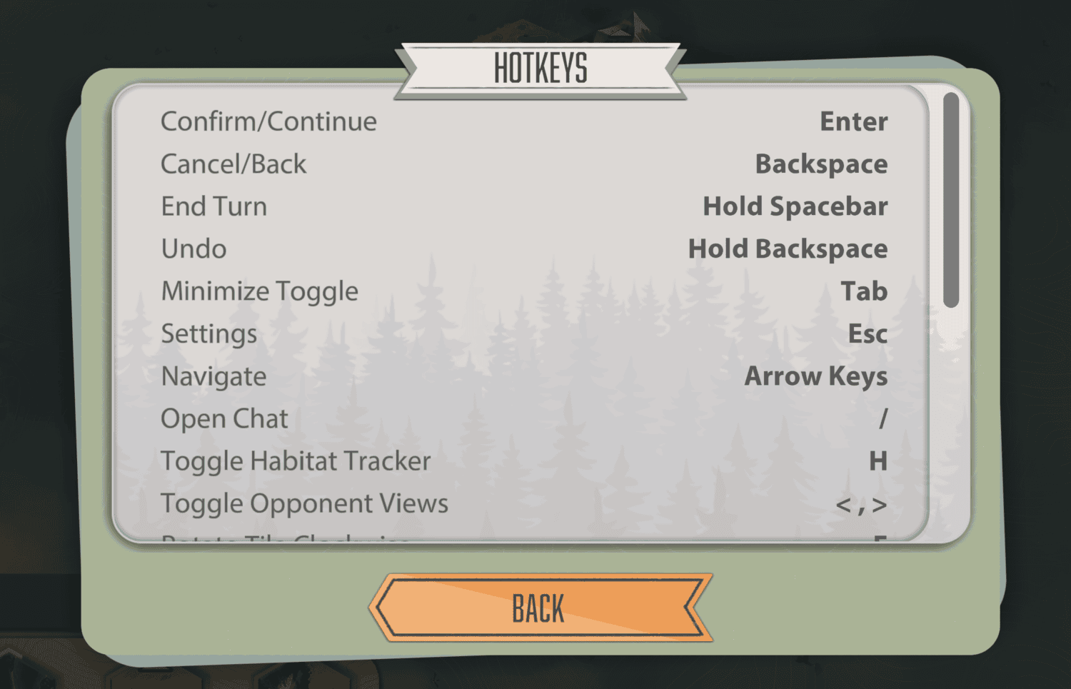 Keyboard hotkeys