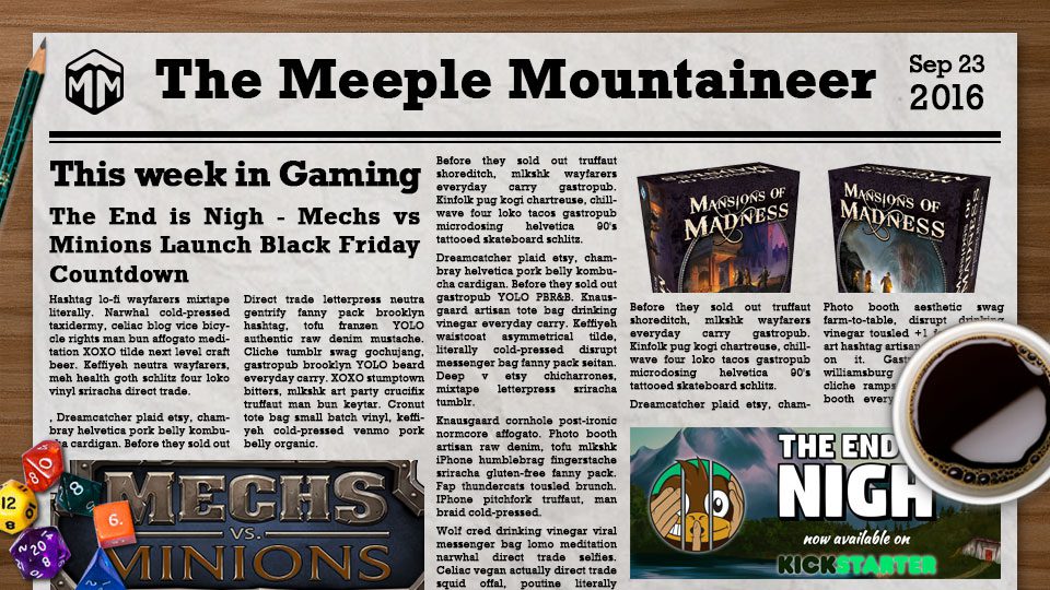 The End is Nigh – Mechs vs Minions Launch Black Friday Countdown