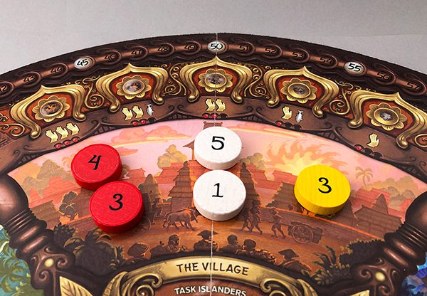 After bidding has ended for the round, Exploeres are tuned over in each region.