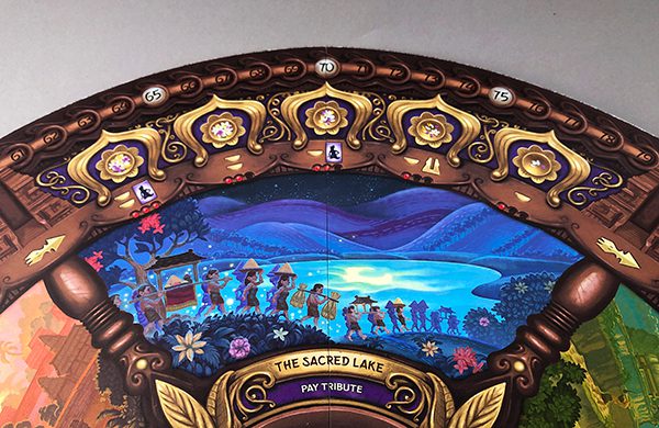 The Sacred Lake region of the board.