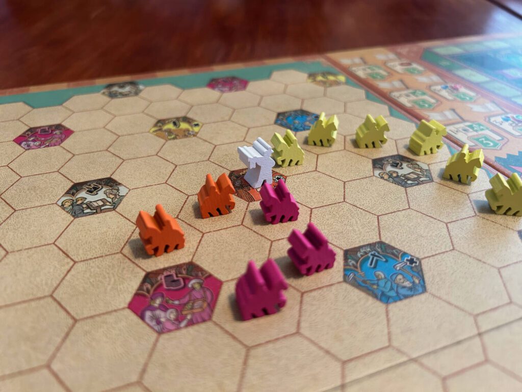 Three separate groups of Cascaderos connected to the same town.