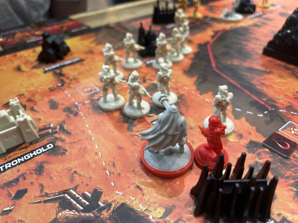 Troops on the board.